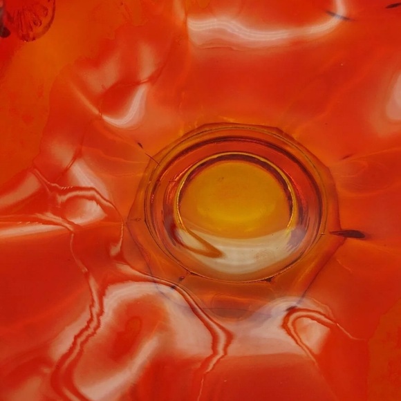 Murano Glass Amberina Basket - Picture 6 of 6